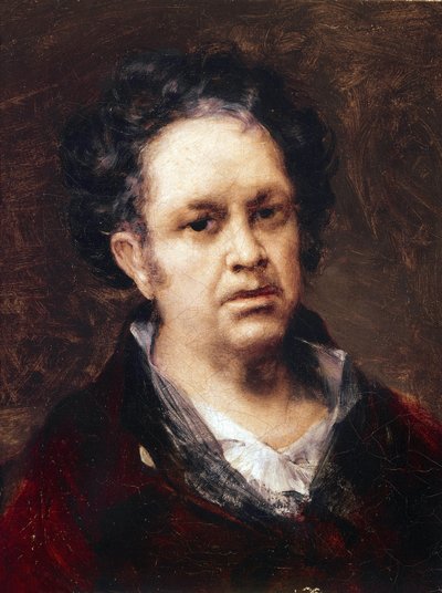 Auto-Retrato 69 Anos (óleo sobre tela de Francisco de Goya