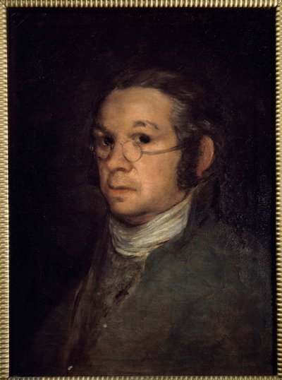 Auto-Retrato Pintura de Francisco de Goya (1746-1828) Sol do século XIX. 0,54x0,39 m Bayonne, Musee Bonnat - Auto-retrato. Pintura de Francisco de Goya (1746-1828) de Francisco de Goya