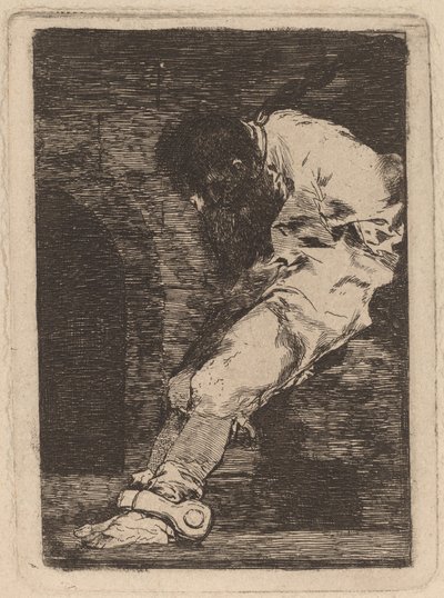 Se ele é delinquente, o quê? muera presto (Se ele é culpado, deixe-o morrer rapidamente) de Francisco de Goya