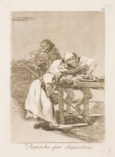 Depressa, eles estão acordando! de Francisco de Goya