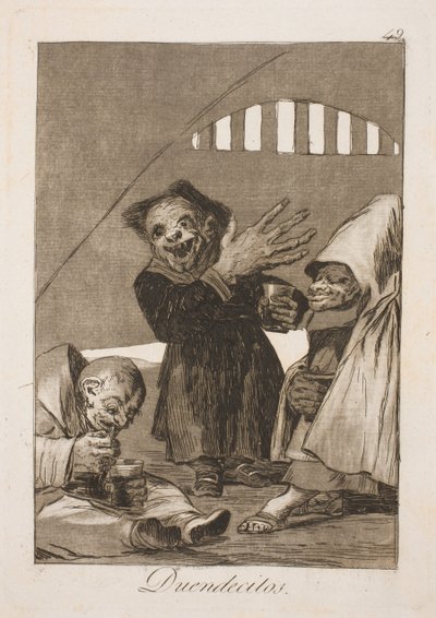 Pequenos trolls de Francisco de Goya