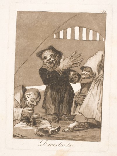 Pequenos trolls de Francisco de Goya