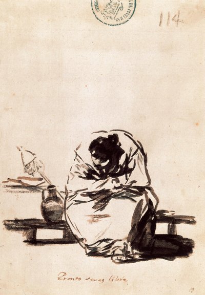 Em breve você estará livre. de Francisco de Goya