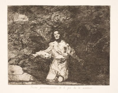 Premonição sombria do que o futuro trará (1) de Francisco de Goya