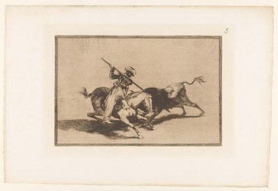 Stierenjacht te paard
O mouro azul vivo é o primeiro a lancetar touros na ordem certa
Stierengevechten (título da série)
La Taureaumachie (título da série)
La Tauromaquia (título da série) de Francisco de Goya