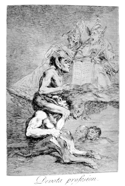 A Profissão Devota, 1799 de Francisco de Goya