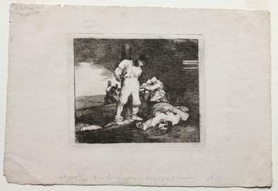 Os desastres da guerra: e não há ajuda para isso de Francisco de Goya