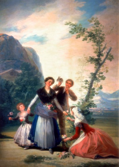 Os Floristas ou Primavera, 1786 de Francisco de Goya
