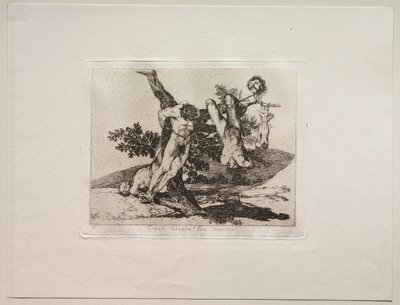 Os horrores da guerra: um feito heroico! Com homens mortos! de Francisco de Goya