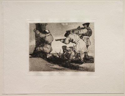 Os Horrores da Guerra: Bárbaros !. de Francisco de Goya