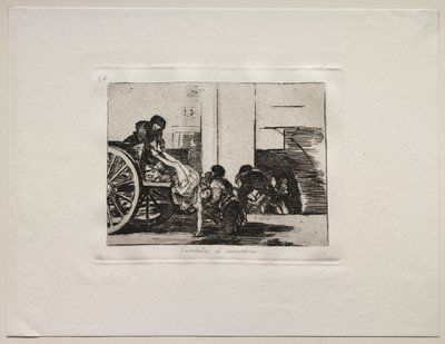 Os Horrores da Guerra: Cargas para o Cemitério de Francisco de Goya