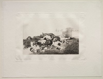Os horrores da guerra: ainda pior de Francisco de Goya