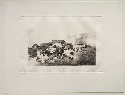 Os horrores da guerra: Pior ainda, 1810. de Francisco de Goya