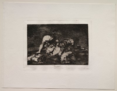 Os horrores da guerra: nem estes também. de Francisco de Goya