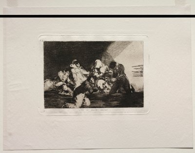 Os horrores da guerra: não se pode olhar. de Francisco de Goya