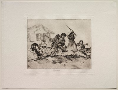 Os horrores da guerra: ralé. de Francisco de Goya