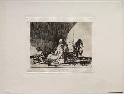 Os horrores da guerra: os saudáveis e os doentes de Francisco de Goya