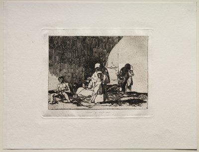 Os horrores da guerra: os saudáveis e os doentes. de Francisco de Goya