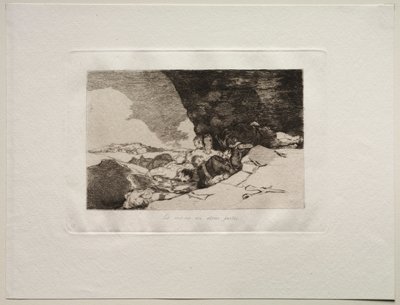Os horrores da guerra: o mesmo em outros lugares. de Francisco de Goya