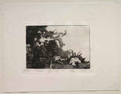 Os horrores da guerra: eles não concordam. de Francisco de Goya