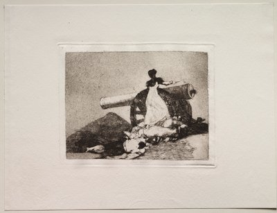 Os horrores da guerra: que coragem! de Francisco de Goya