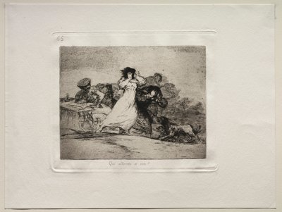Os Horrores da Guerra: O que é esse Hubbub? de Francisco de Goya