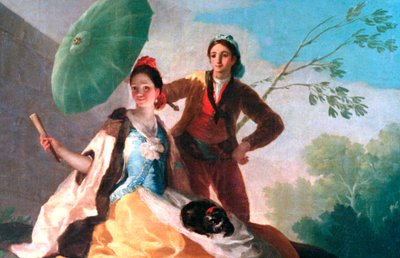 O Parosol, 1777 de Francisco de Goya