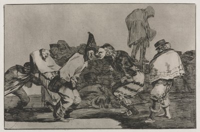 Os Provérbios: Loucura de Carnaval, 1864. de Francisco de Goya