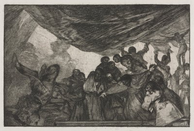 Os Provérbios: Clear Folly, 1864. de Francisco de Goya