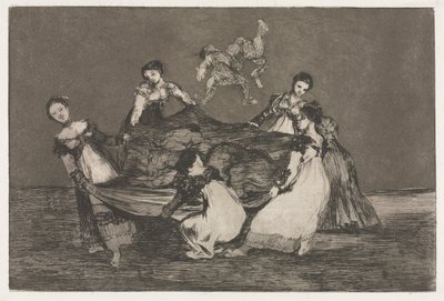 Os Provérbios: Loucura Feminina, 1864. de Francisco de Goya