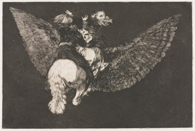 Os Provérbios: Insensatez Voadora de Francisco de Goya