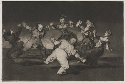 Os Provérbios: Se Marion vai dançar, então ela tem que arcar com as consequências de Francisco de Goya