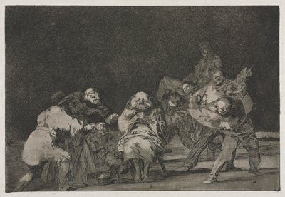 Os Provérbios: Lealdade, 1864. de Francisco de Goya
