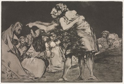 Os Provérbios: Insensatez Matrimonial, 1864. de Francisco de Goya