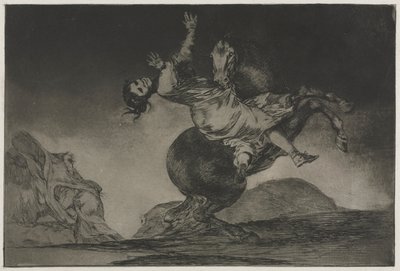 Os Provérbios: O Abdutor de Cavalos, 1864. de Francisco de Goya