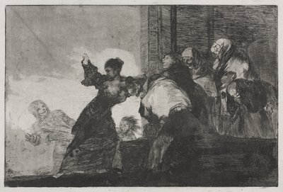 Os Provérbios: Duas cabeças pensam melhor que uma ou Pobre Tolice de Francisco de Goya