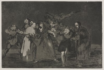 Os Provérbios: As feridas curam mais rápido do que palavras apressadas de Francisco de Goya