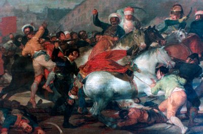 Segundo de maio de 1808: Carga dos mamelucos, 1814 de Francisco de Goya