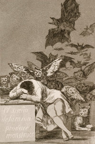 O Sono da Razão Produz Monstros de Francisco Goya de Francisco de Goya