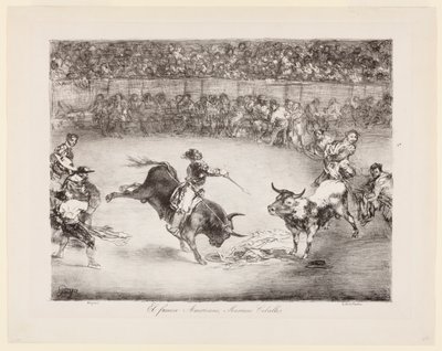 O famoso americano, Mariano Ceballos: Os touros de Bordéus de Francisco de Goya