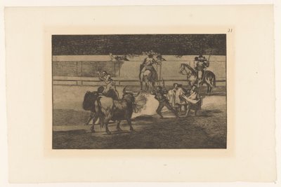 Torero com lagartas em chamas
Banderillas de fuego
Tourada (título da série)
La Taureaumachie (título da série)
La Tauromaquia (título da série) de Francisco de Goya