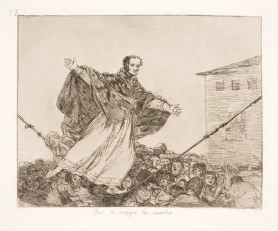 A corda se rompe (77) de Francisco de Goya