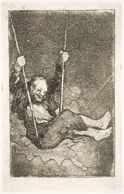 Assistente em um balanço de Francisco de Goya