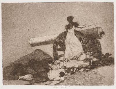 Que coragem! da série «Os desastres da guerra» de Francisco de Goya