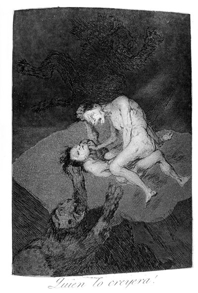 Quem teria pensado nisso !, 1799 de Francisco de Goya