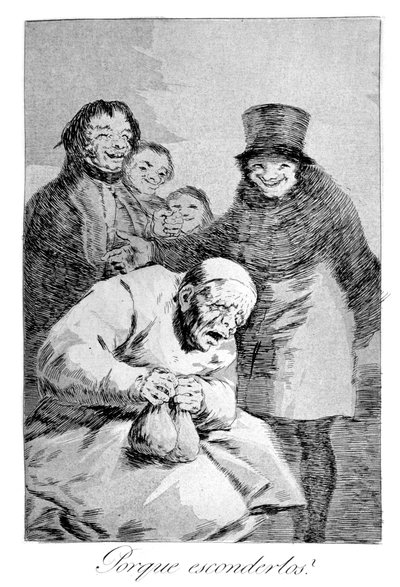 Por que escondê-los !, 1799 de Francisco de Goya