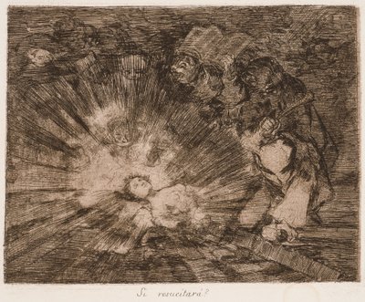 «Will She Rise Again» (Será que ela ressuscitará) da série «Os desastres da guerra» de Francisco de Goya