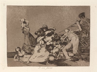 Y son fieras (E eles são como bestas selvagens) de Francisco de Goya