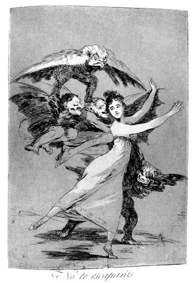 Você não vai escapar, 1799 de Francisco de Goya