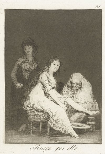 Ela reza por ela de Francisco de Goya